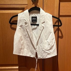 White Zara Croptop